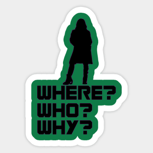 Gamora - Where? Who? Why? Sticker